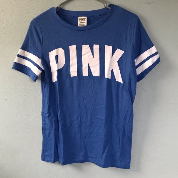 PINK Victoria's Secret Tops - Pink Varsity Tee size SMALL